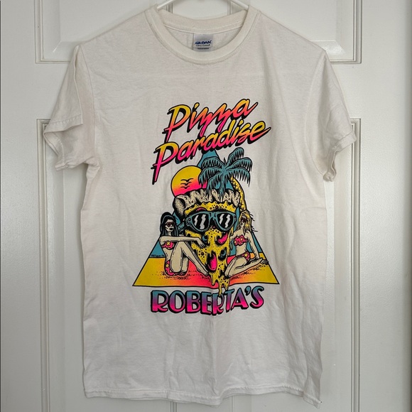 Other - Roberta’s Pizza Paradise Neon 90s Beach Graphic Shirt